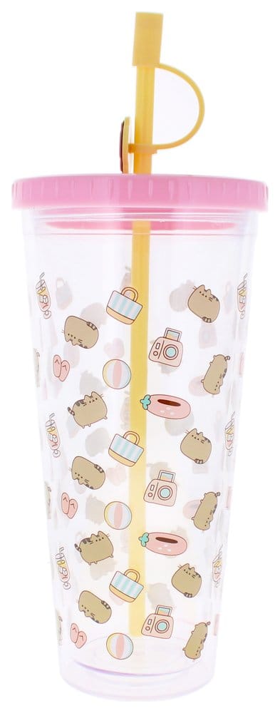 Trinkbecher, Trinkflasche, Strohhalm, Kaffeemuster?, Smile