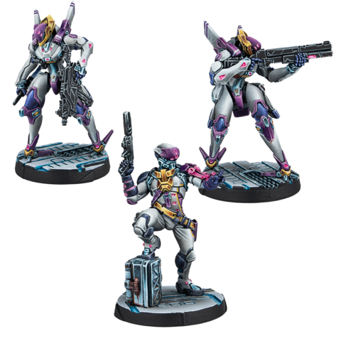 mech, action figure, robot, miniature, squad