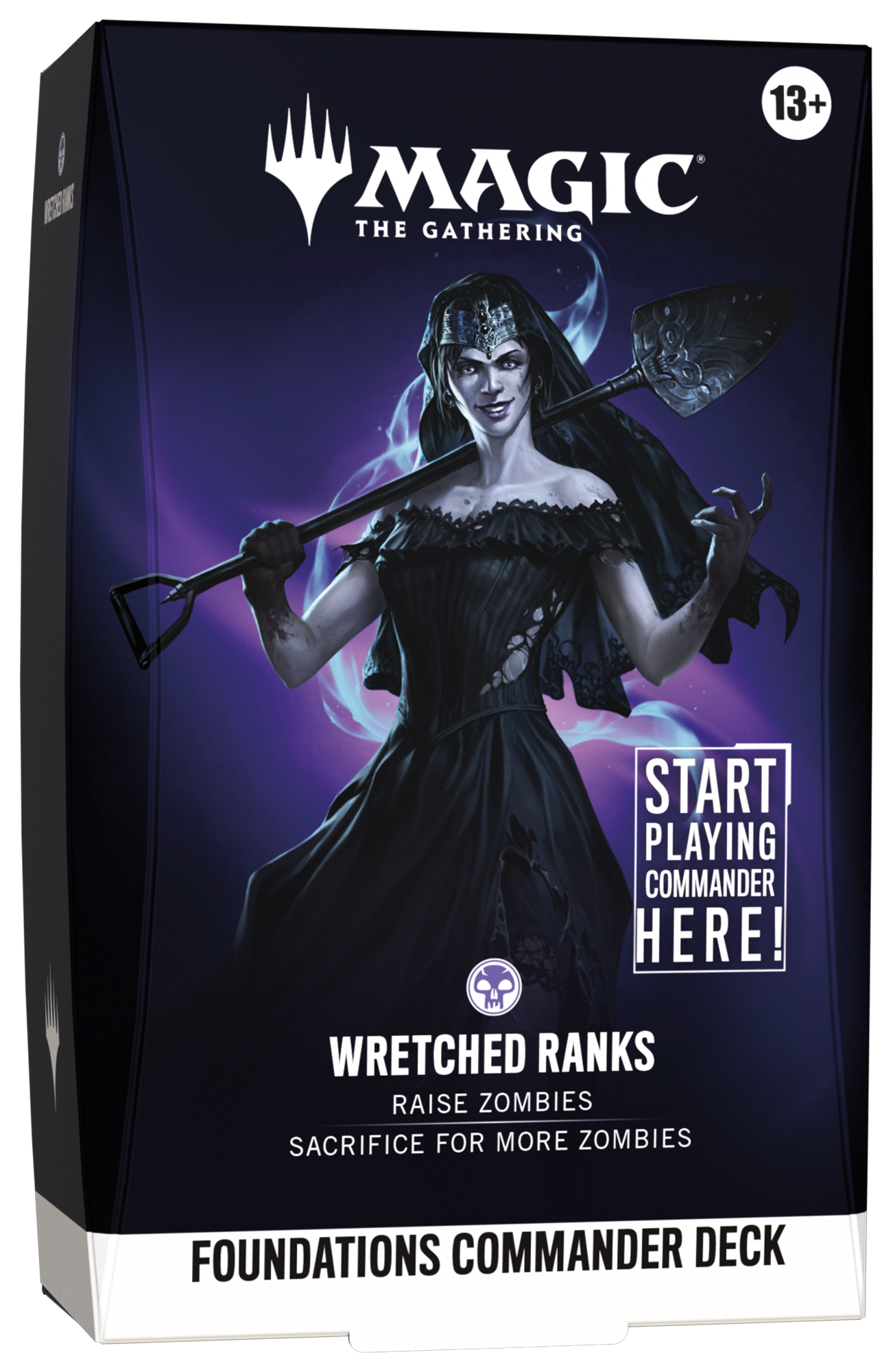 Magic: The Gathering, Wretched Ranks, Foundations Commander Deck, Raise Zombies, dunkle Kleidung