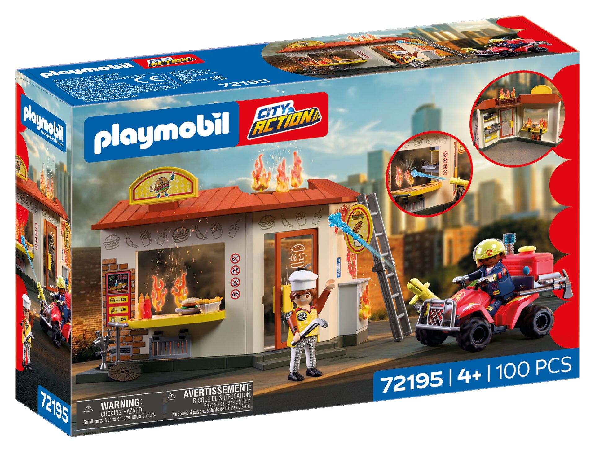Spielzeug, Kaufladen, Feuerwehr, Löschfahrzeug, Figuren