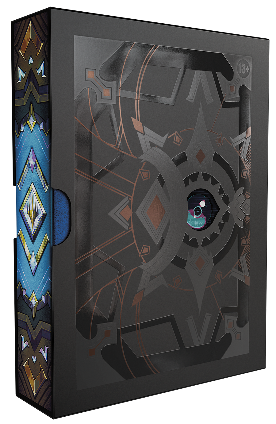 Magic CCG: Secrets of Strixhaven Codex Bundle Pattern, Geometrisch, Grau, Kreis-Motiv, Dekorativ