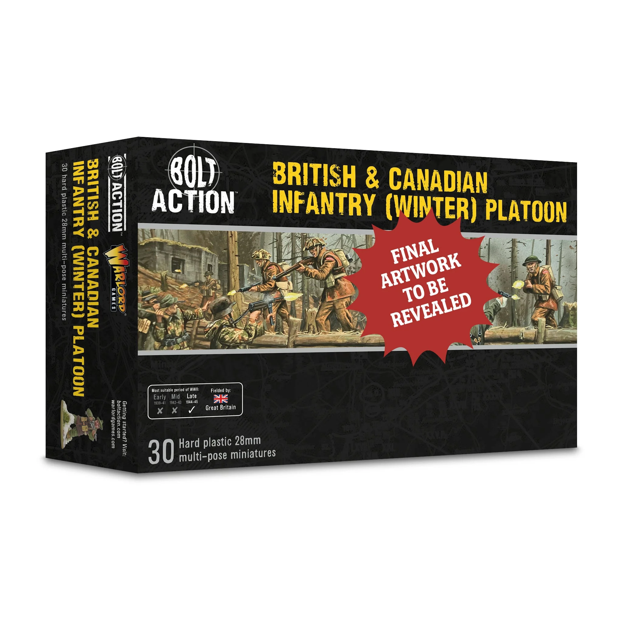 Bolt Action: British & Canadian - Infantry (winter) platoon Bolt Action: British & Canadian - Infantry (winter) platoon