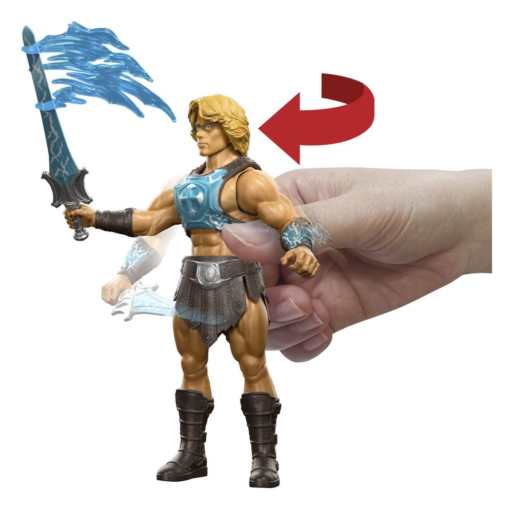 Masters of the Universe 2026 Movie AF: He-Man 14cm Actionfigur, Schwert, Barbar, Kunststofffigur, Drachen