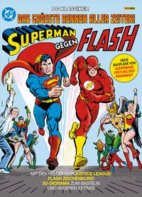 Superman, Flash, Comicbuch, DC-Superhelden, Team-Posing