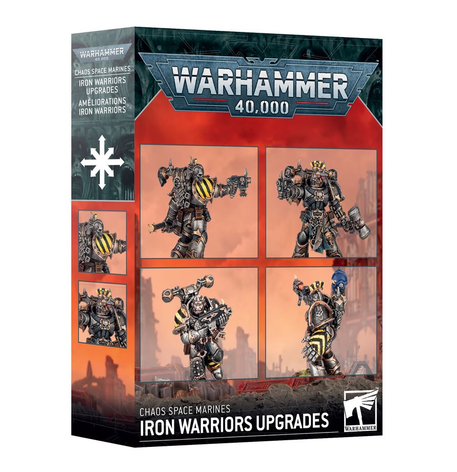 Warhammer 40k: Chaos Space Marines - Iron Warriors Upgrades Warhammer, Eisenkrieger, Upgrade-Kit, Miniaturfiguren, Chaos Space Marines