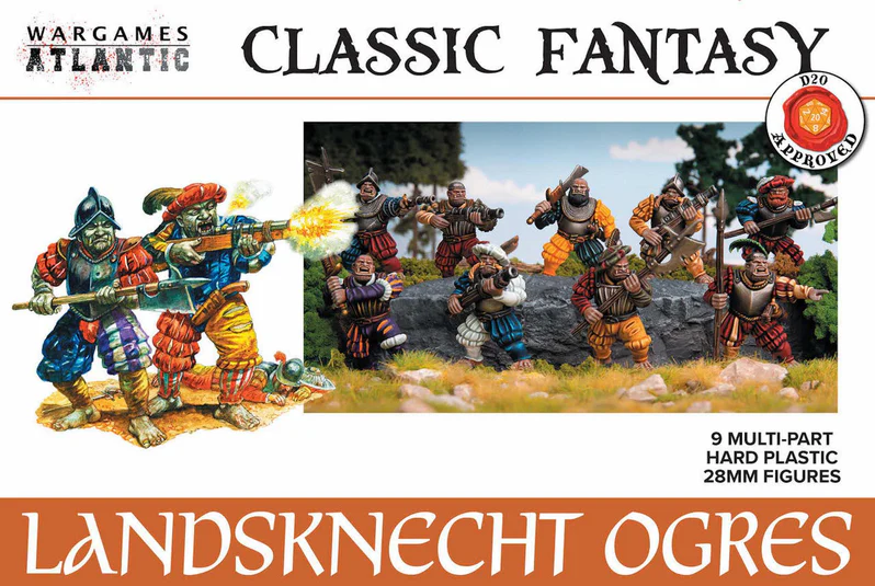 Wargames Atlantic: Classic Fantasy - Landsknecht Ogres Wargames Atlantic: Classic Fantasy - Landsknecht Ogres
