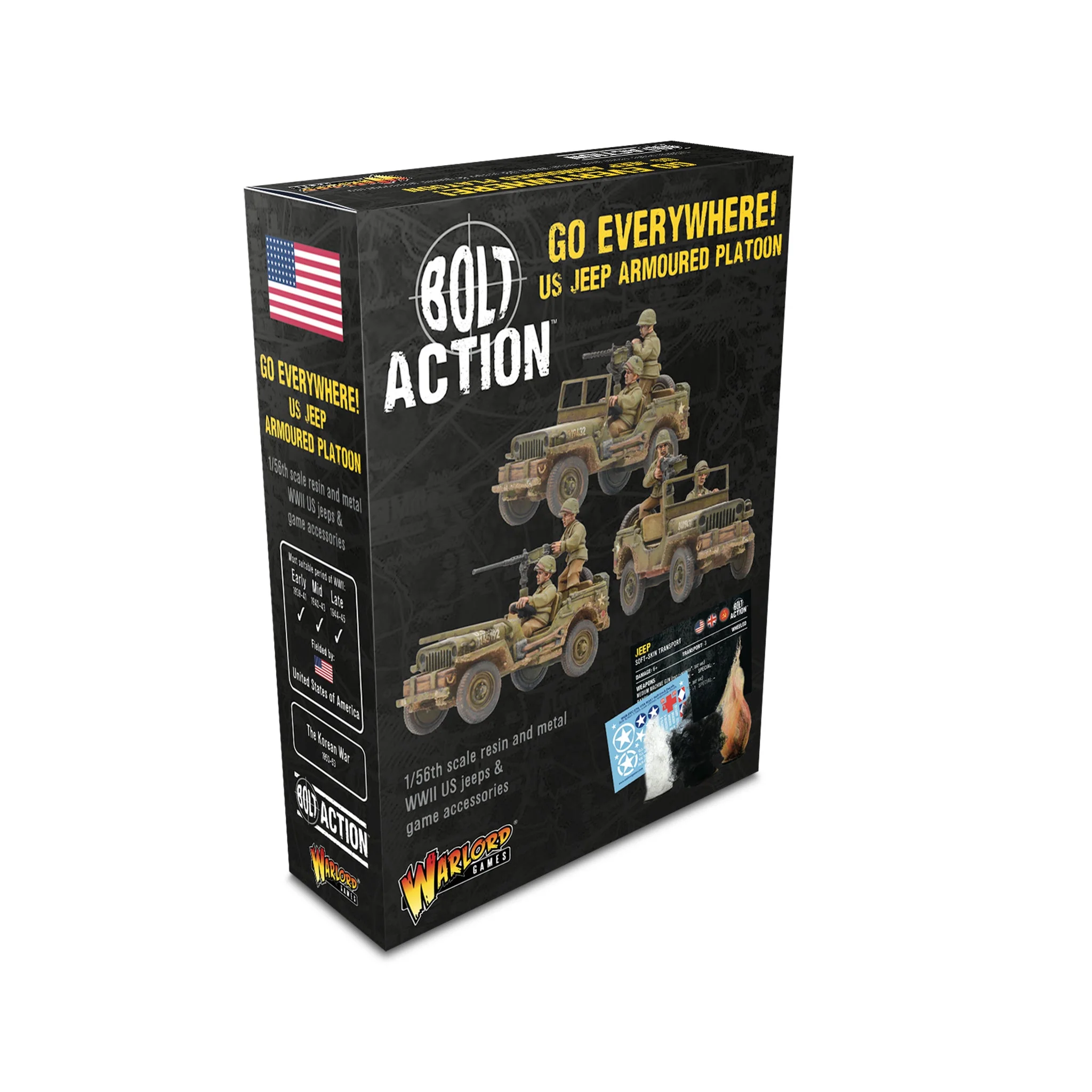 Bolt Action: US - Go Everywhere! US Jeep armoured platoon Bolt Action: US - Go Everywhere! US Jeep armoured platoon