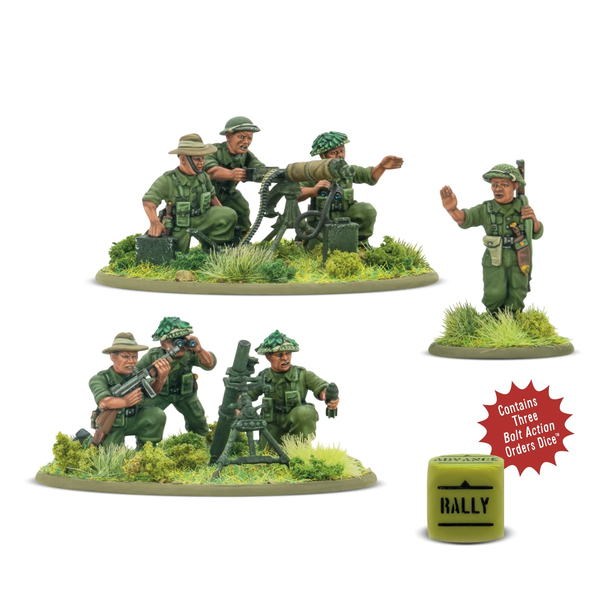 Miniatur, Militär, Soldaten, Gelände, Würfel-Überfall