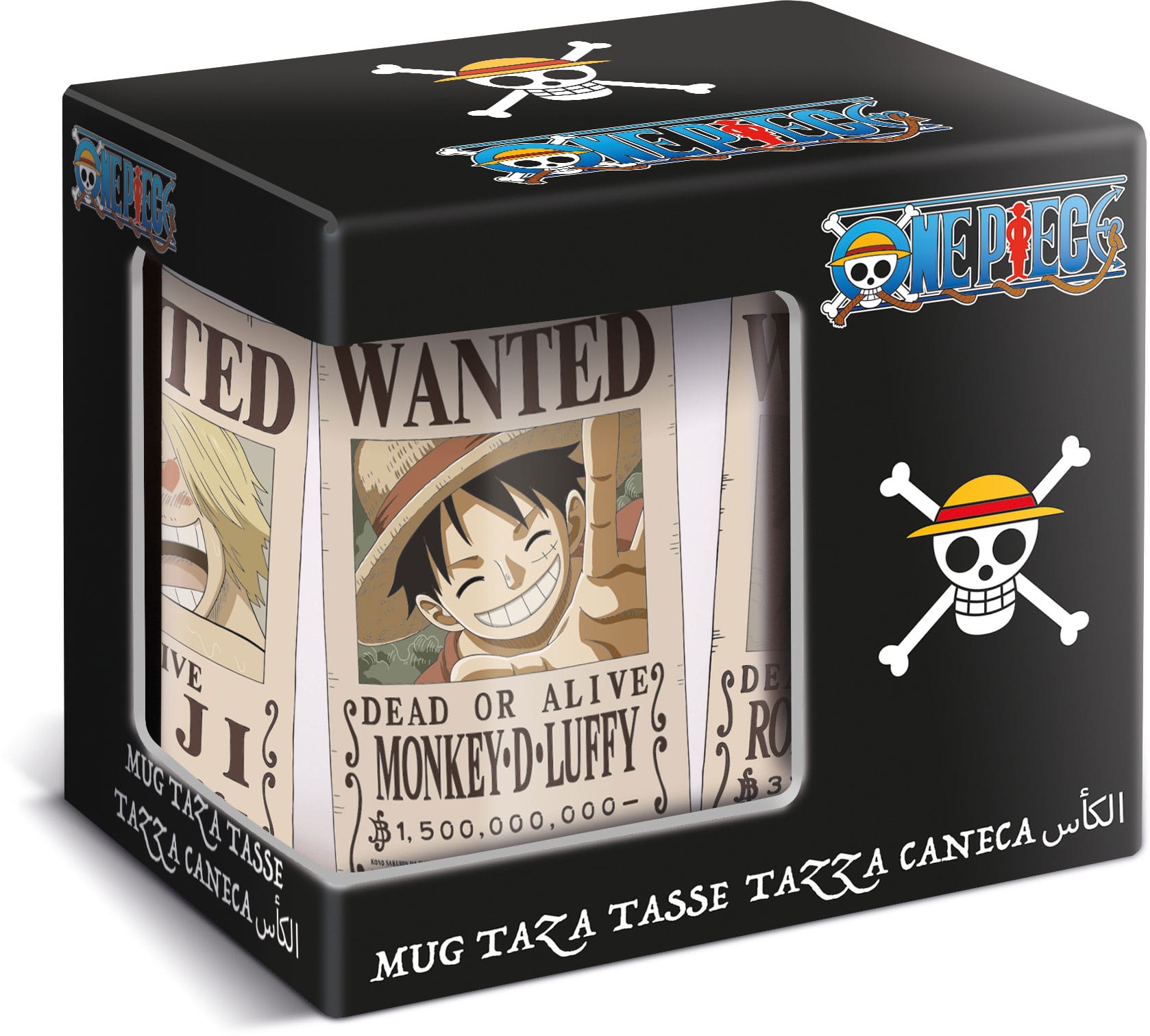 One Piece: Tasse Wanted weiß