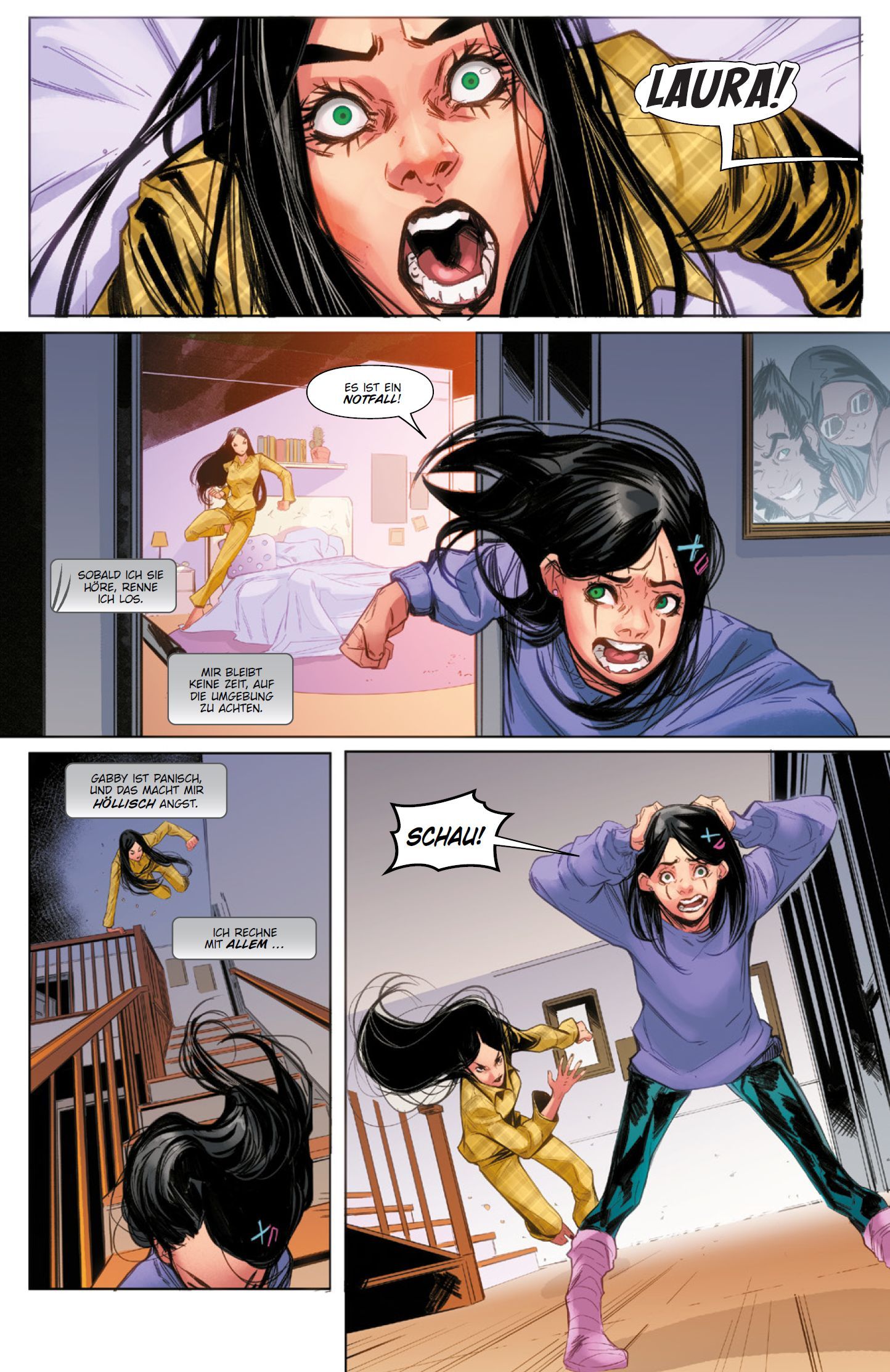 Laura Kinney: Wolverine Bd.2 - Böses Erwachen international, Comic, Notfall, Aktion, Hausarbeit