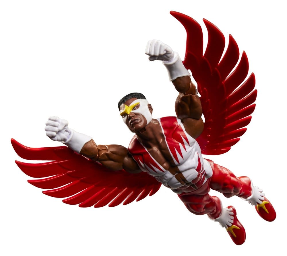 Actionfigur, Winged, Superheld, Rot, Gelb