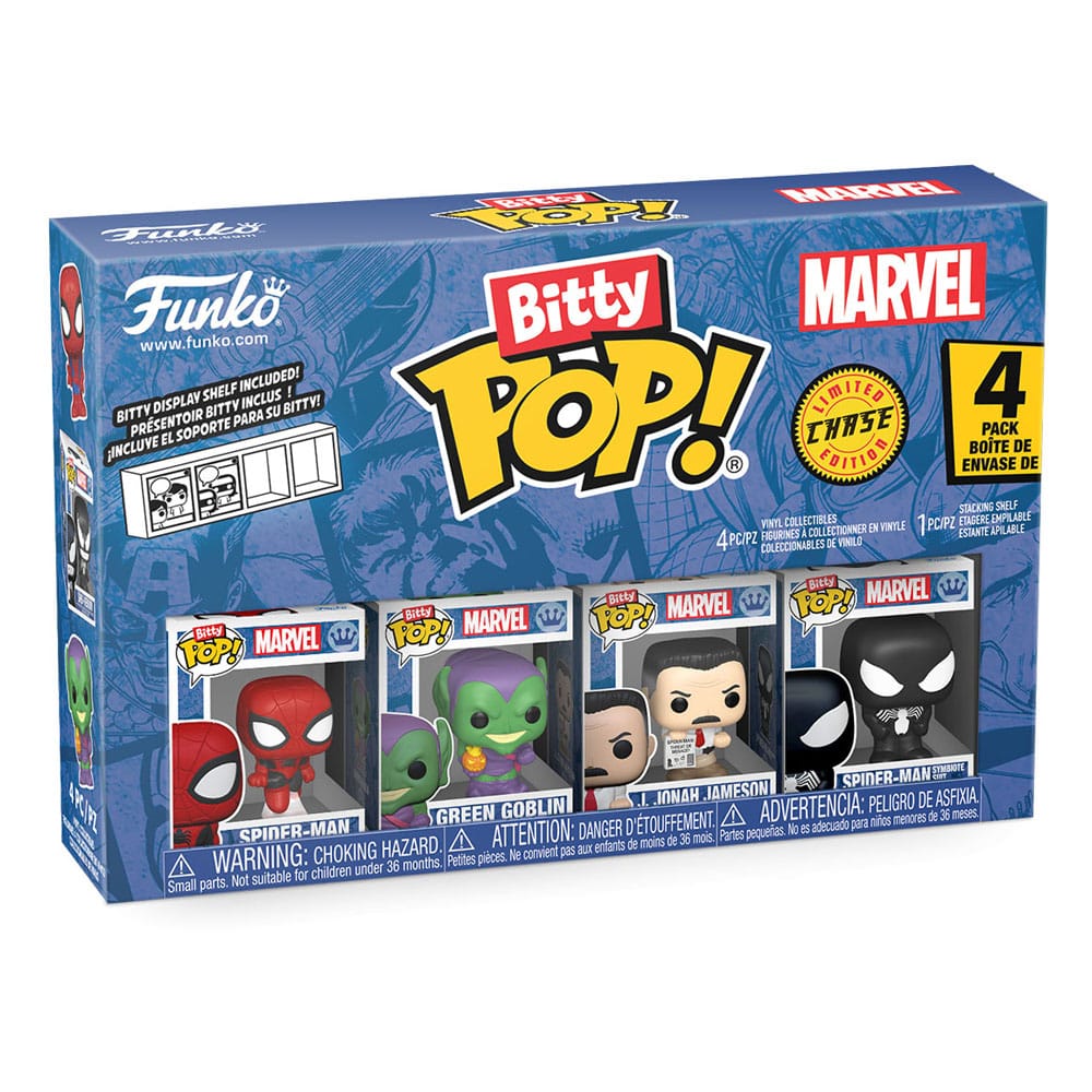 Spider-Man: POP Bitty 4er Set Series 1 (Spider-Man/Green Goblin/J. Jonah Jameson/Spider-Man Stealth) Spider-Man: POP Bitty 4er Set Series 1 (Spider-Man/Green Goblin/J. Jonah Jameson/Spider-Man Stealth)