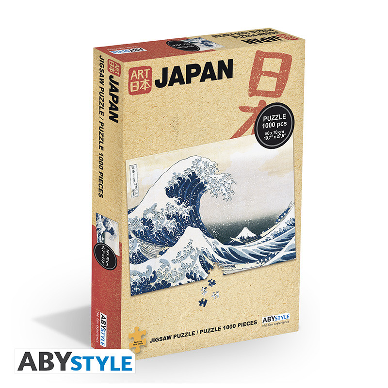 jigsaw puzzle, 1000 pieces, Japan art, Wellenmuster, ABYstyle