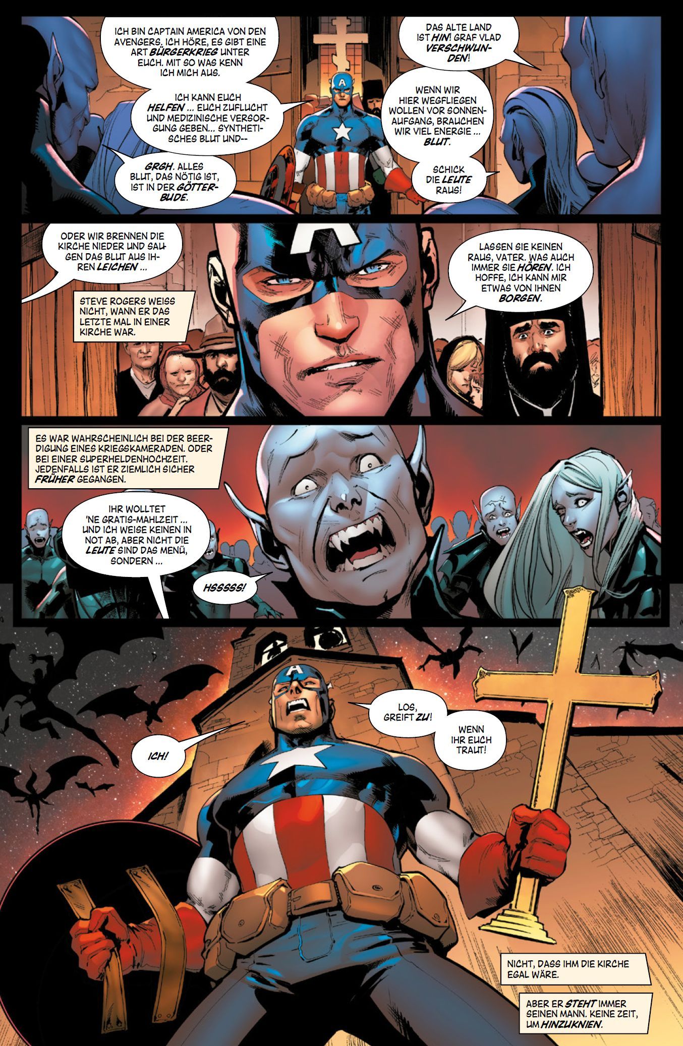 Avengers Bd.3: Krieg der Vampire 2020 Comics, Captain America, Superhero, Cross, Crucifix