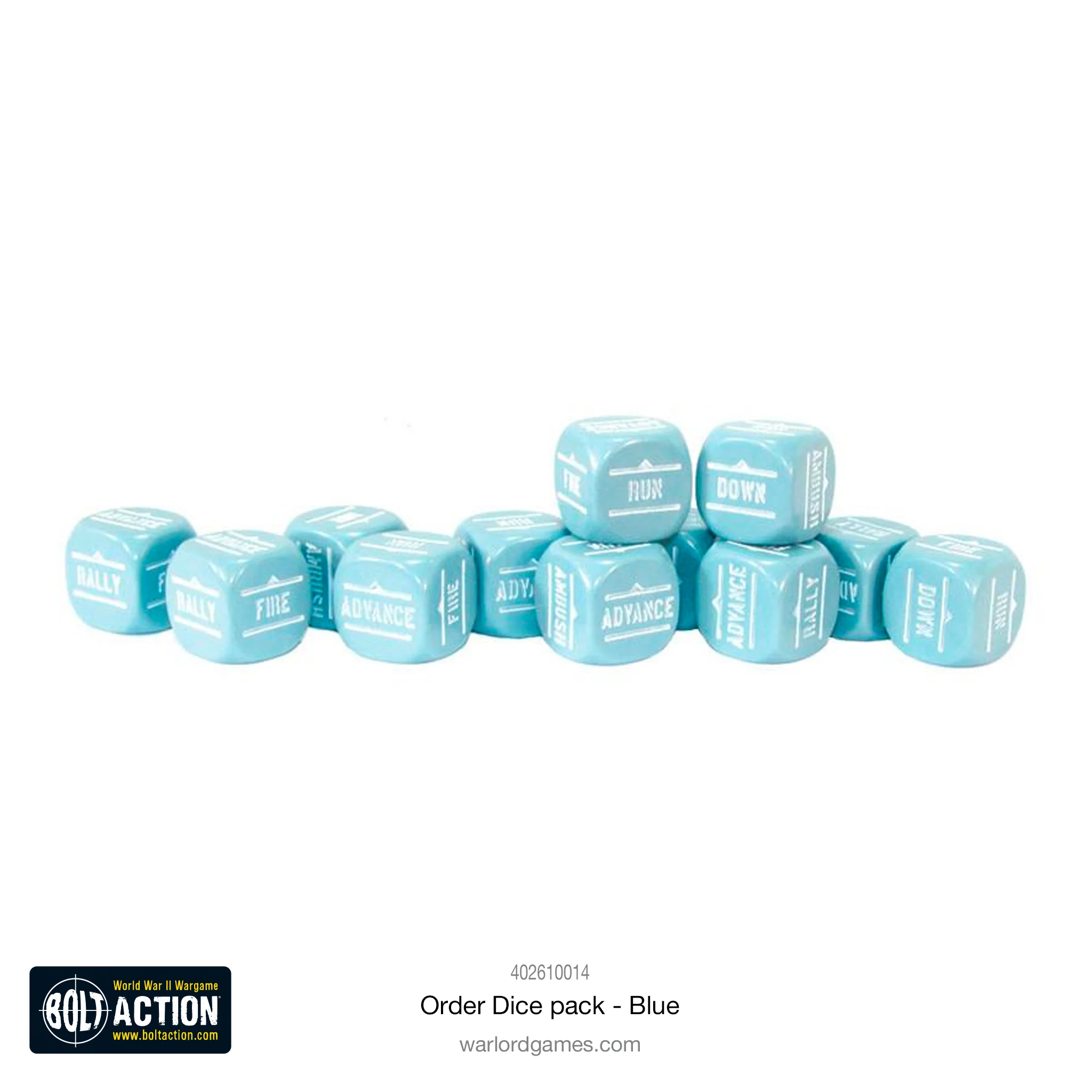 Bolt Action: Orders Dice - Blue