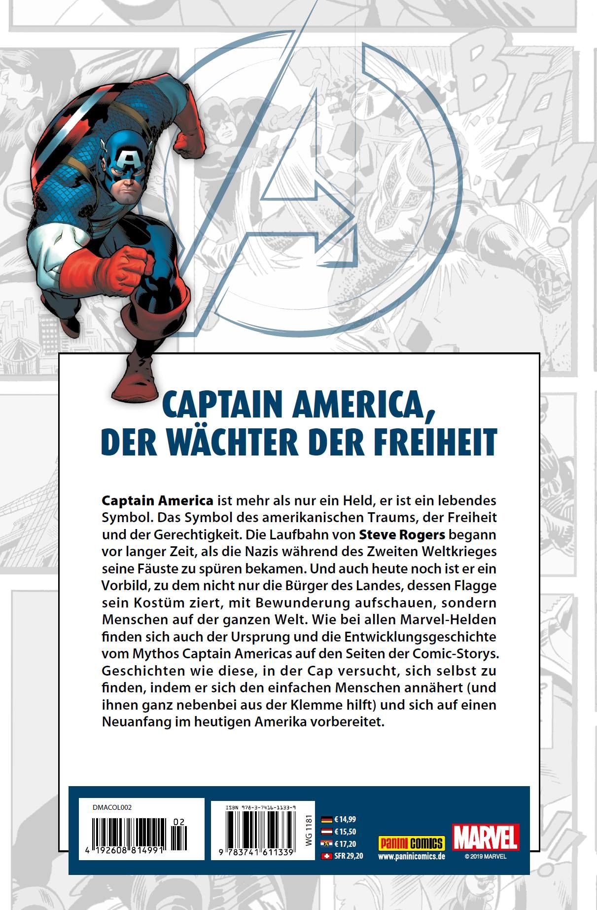 Avengers Collection Bd.2: Captain America Captain America, Superheld, Comic, Wächter der Freiheit, Ausgabe Avengers