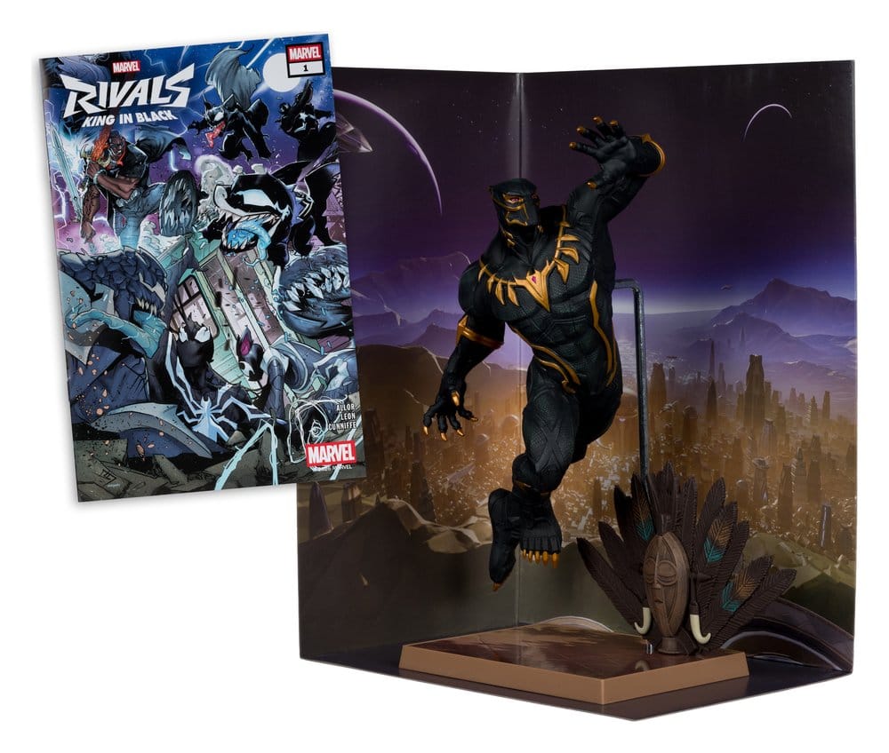 Marvel Rivals Collection: Statue Black Panther 27cm (mit Comic) action-figure, statuette, black-panther, figurine, komische-kunst
