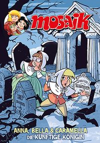 Comic, Mosaik, Ruinenstadt, Kinderhelden, Gravur/Grabstein