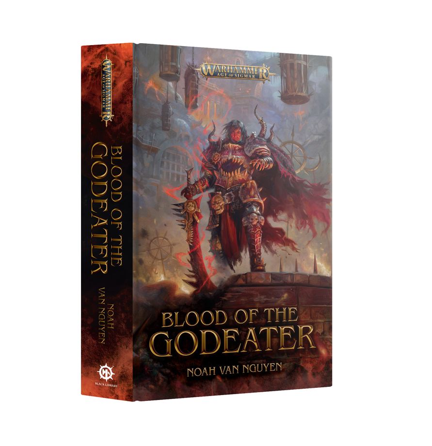 Blut des Götterjägers, Blut des Gottesjägers, Warhammer Alter der Sigmar, Noah van Nguyen, Boxenkunst, Buchumschlag, RPG-Kunst, Miniaturenspiel-Zubehör, Blut des Gottjägers Box