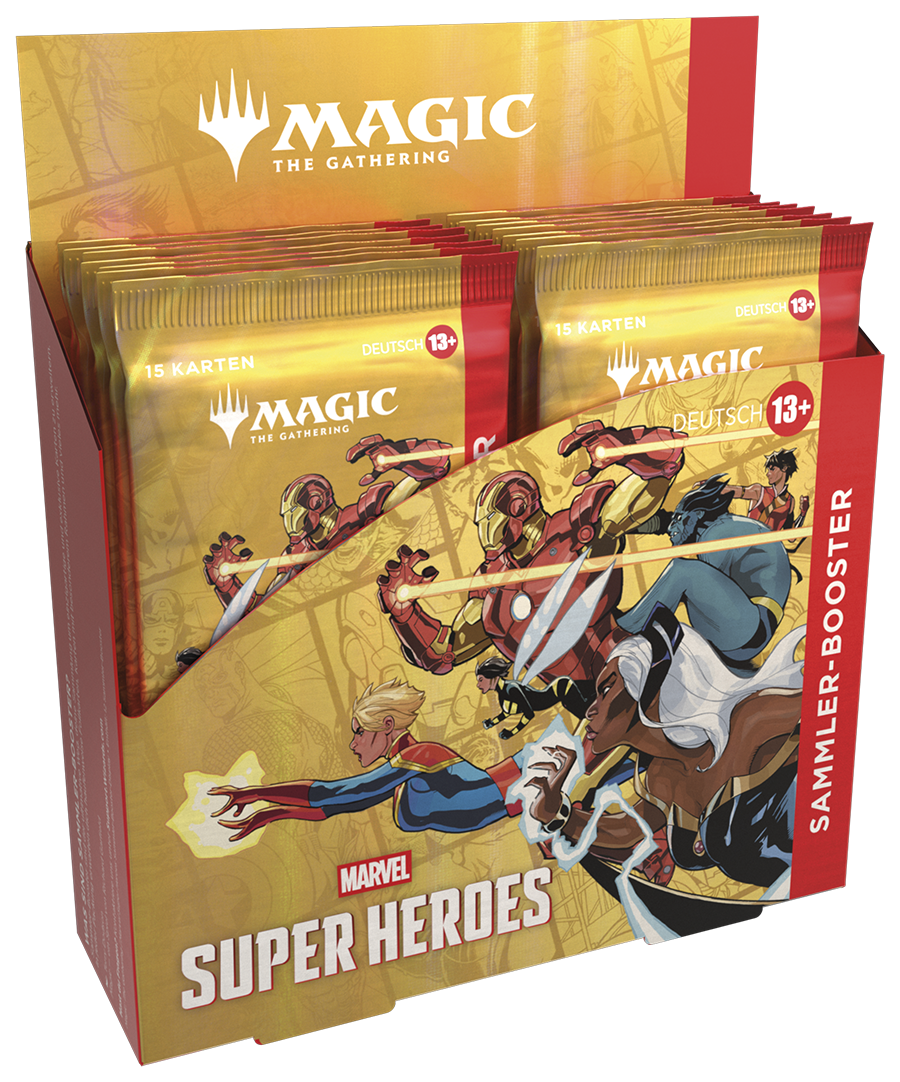 Magic CCG dt.: Marvel Super Heroes Sammler-Booster Display Trading cards, Deck, Marvel, Super Heroes, Deutsch 13+