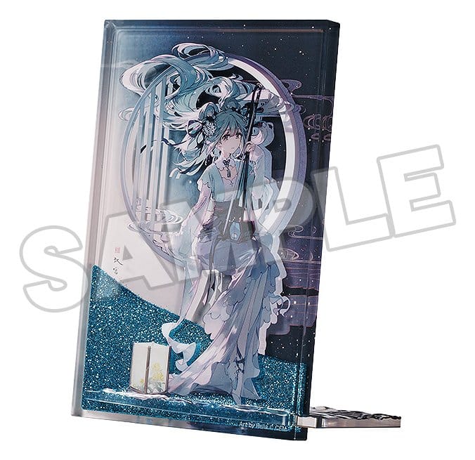 Vocaloid: Acrylornament Hatsune Miku Glitter (Han Gong Yiu Yue Ver.) 15cm Illustration, Anime, Magical girl, Illustration board, Acrylic stand