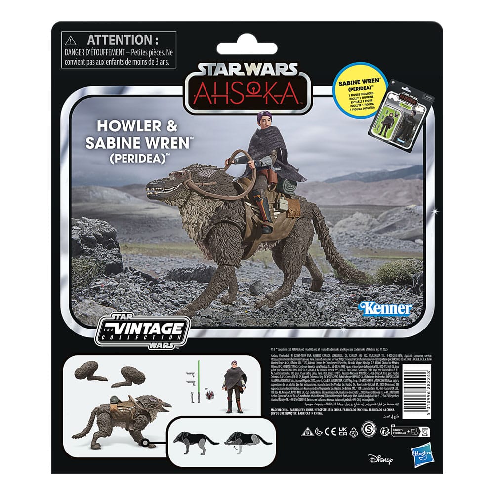 Star Wars AF: Vintage Collection Howler & Sabine Wren (Peridea) 10cm Person, Dinosaurier, Reptil, Hund, Haustier
