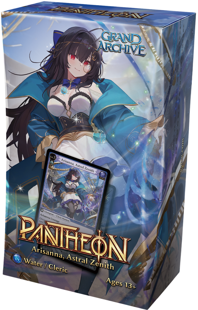 Grand Archive CCG: Radiant Origins Pantheon Deck "Arisanna Astral Zenith" Buch, Veröffentlichung, Comics, Person, Gesicht