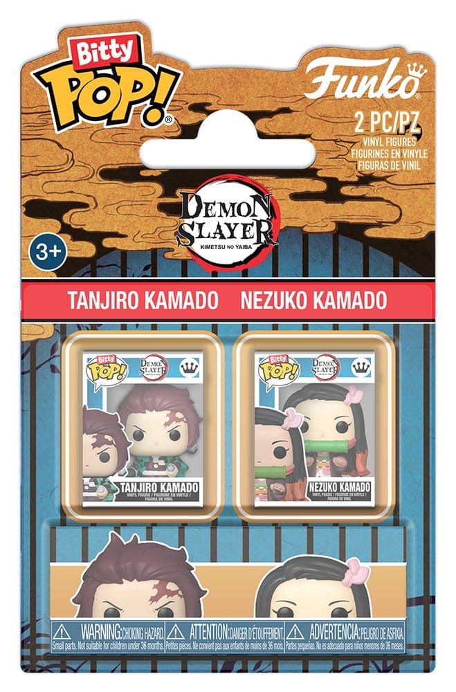 Demon Slayer: POP Bitty 2er Set Tanjiro & Nezuko Figur, Vinyl, Demon Slayer, Kamado, Tanjiro Nezuko Kamado