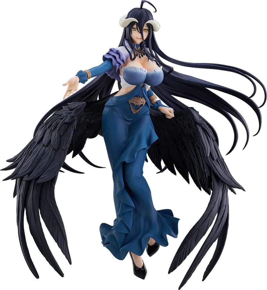 Oberlord PVC Statue: Albedo Jet Black Dress Ver. PopUp Parade SP 25cm Figur, Damenfigur, Flügelfigur, Drachenflügel, Kleider