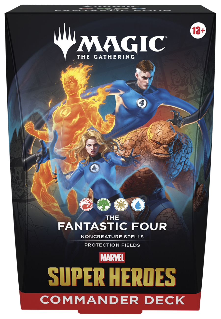 Magic CCG: Marvel Super Heroes Commander Deck The Fantastic Four Magic Gathering, Commander Deck, Super Heroes, Fantastische Vier, Brettspielzubehör