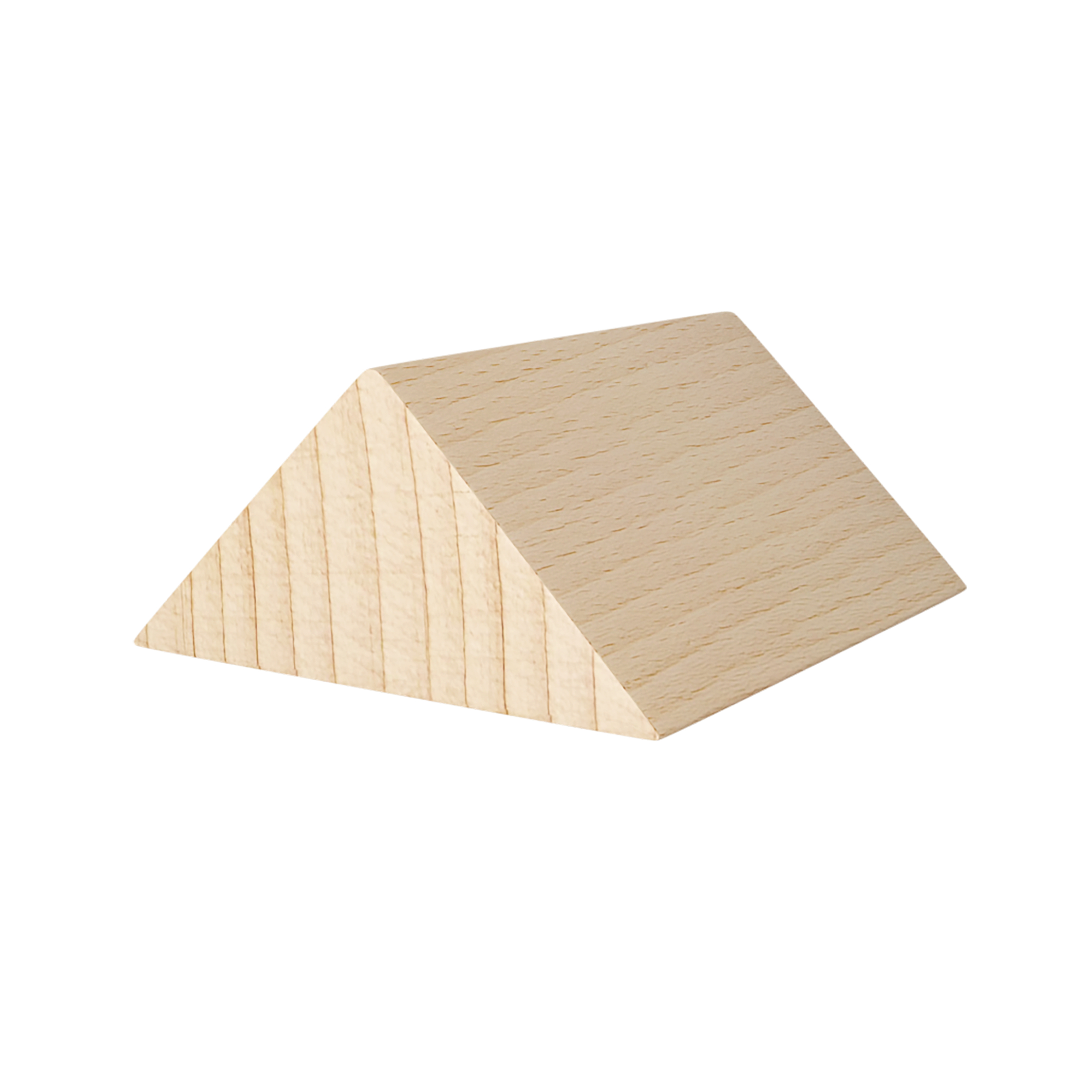 Extraviele Bausteine-Set Holzblock, Holzsteg, Pyramide, Naturholz, Holzmasse