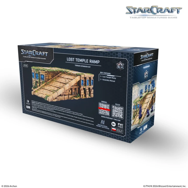 Starcraft TMG: Terrain - Lost Temple Ramp Expansion Set Terrain, Tabletop, Miniature, Set, Lost Temple Ramp
