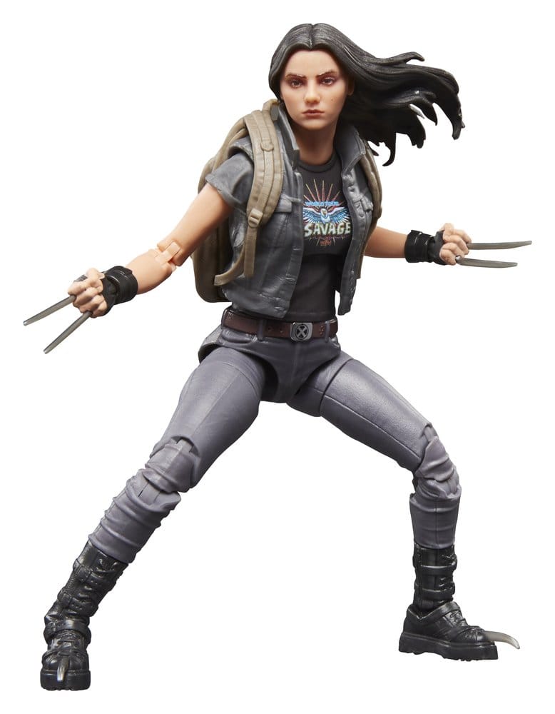 Aktionsfigur, X-Men, Wolverine Krallen, graue Kleidung, Rucksack