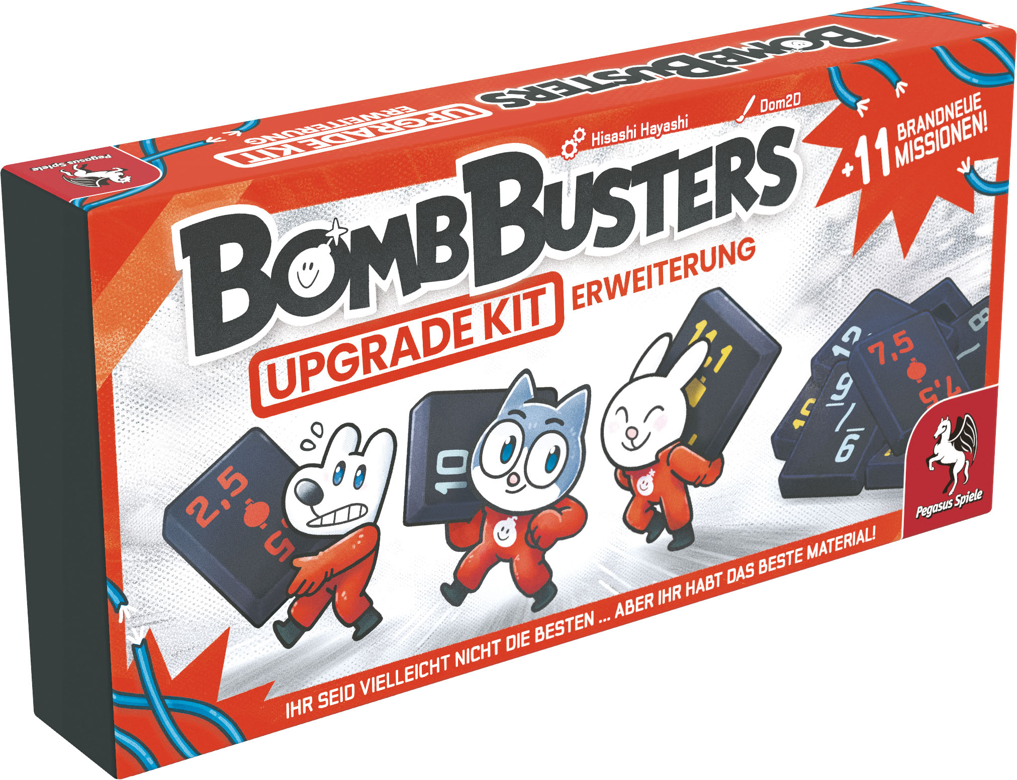 Brettspiel-Erweiterung, Upgrade-Kit, Spielmaterial, Bomb Busters, Pegasus Spiele