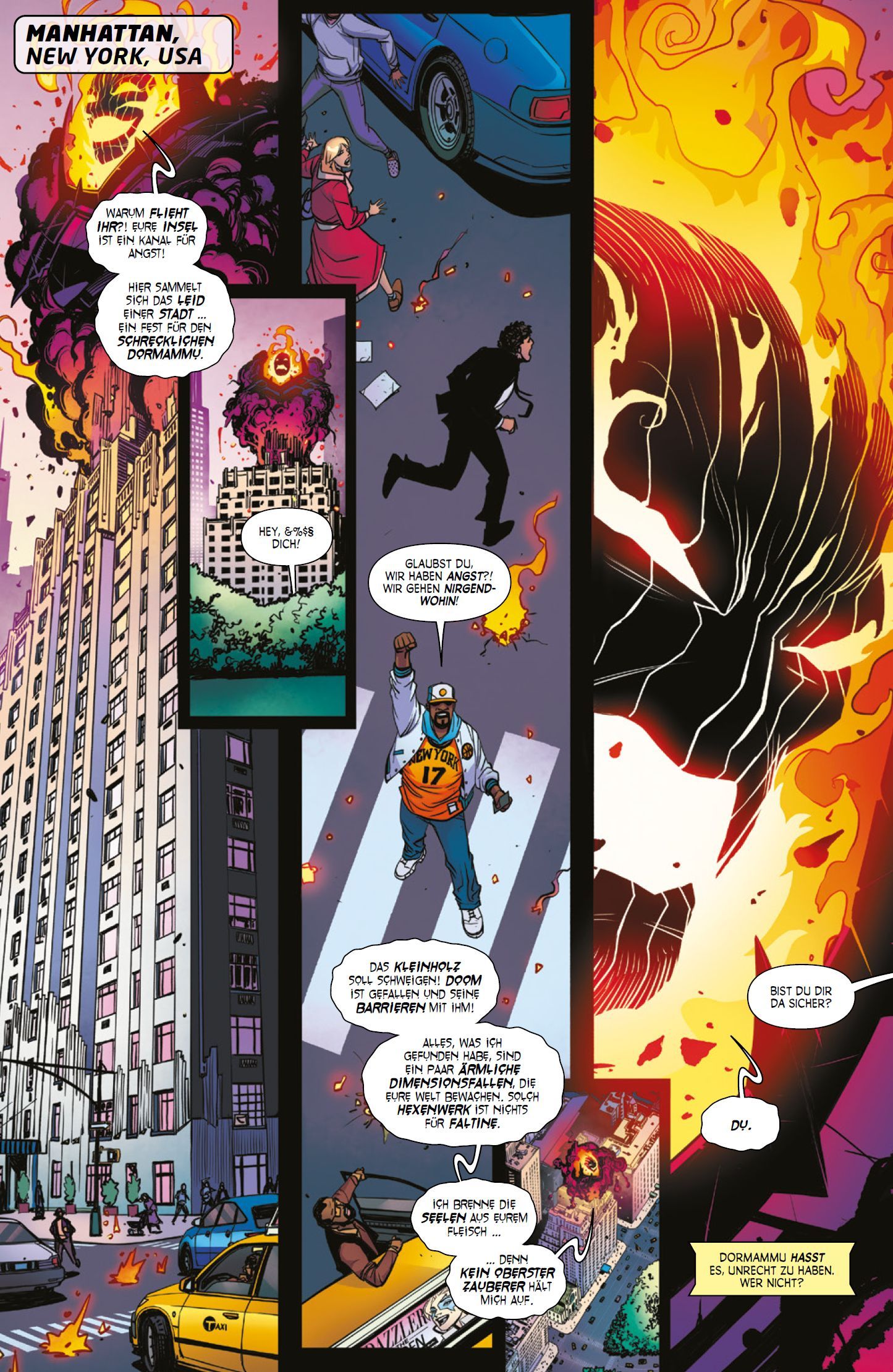 Scarlet Witch: Die oberste Zauberin Bd.1 Comic, Explosion, City, Feuer, Comic-Panels