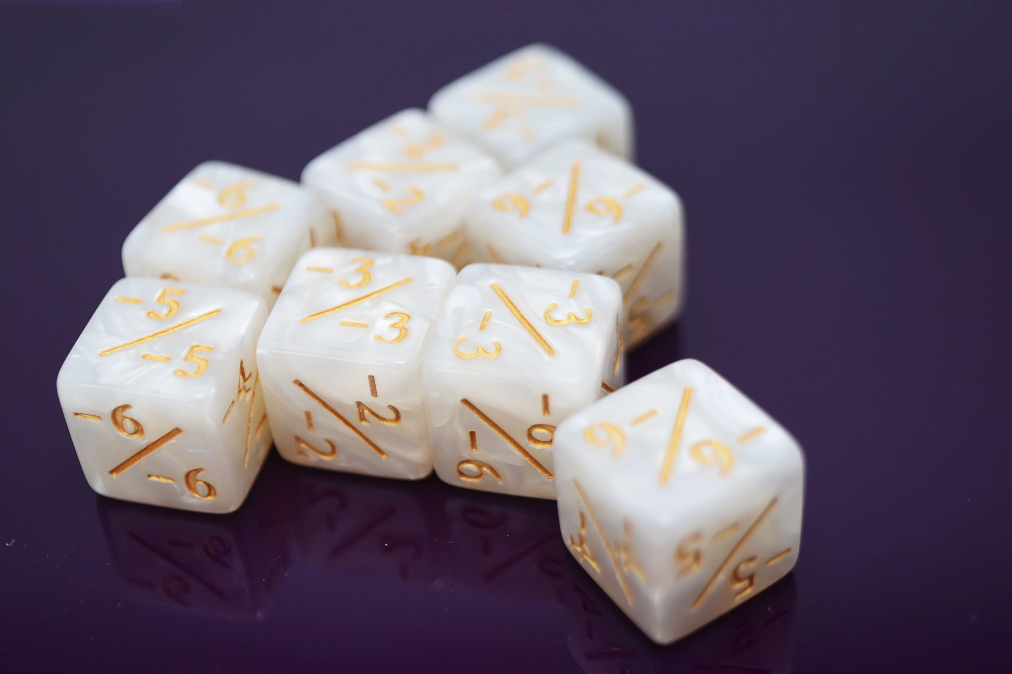 -1/-1 Pearl White Counters for Magic (8)