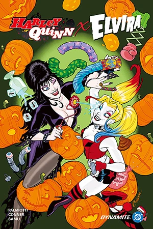 Harley Quinn X Elvira Tpb Halloween, Kürbisse, Zombie, Harley Quinn, Poison Ivy