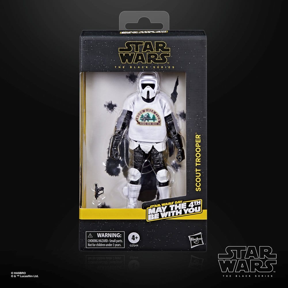 Star Wars Figur, Scout Trooper, Action-Figur, weiße Rüstung, Verpackung Black Series