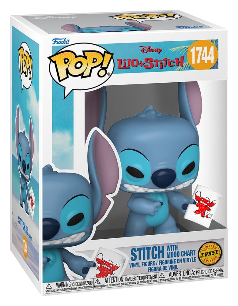 Lilo & Stitch: POP Stitch mit Mood Chart (1744) Chase stitch, lilo and stitch, vinyl figure, blue character, blue mouse