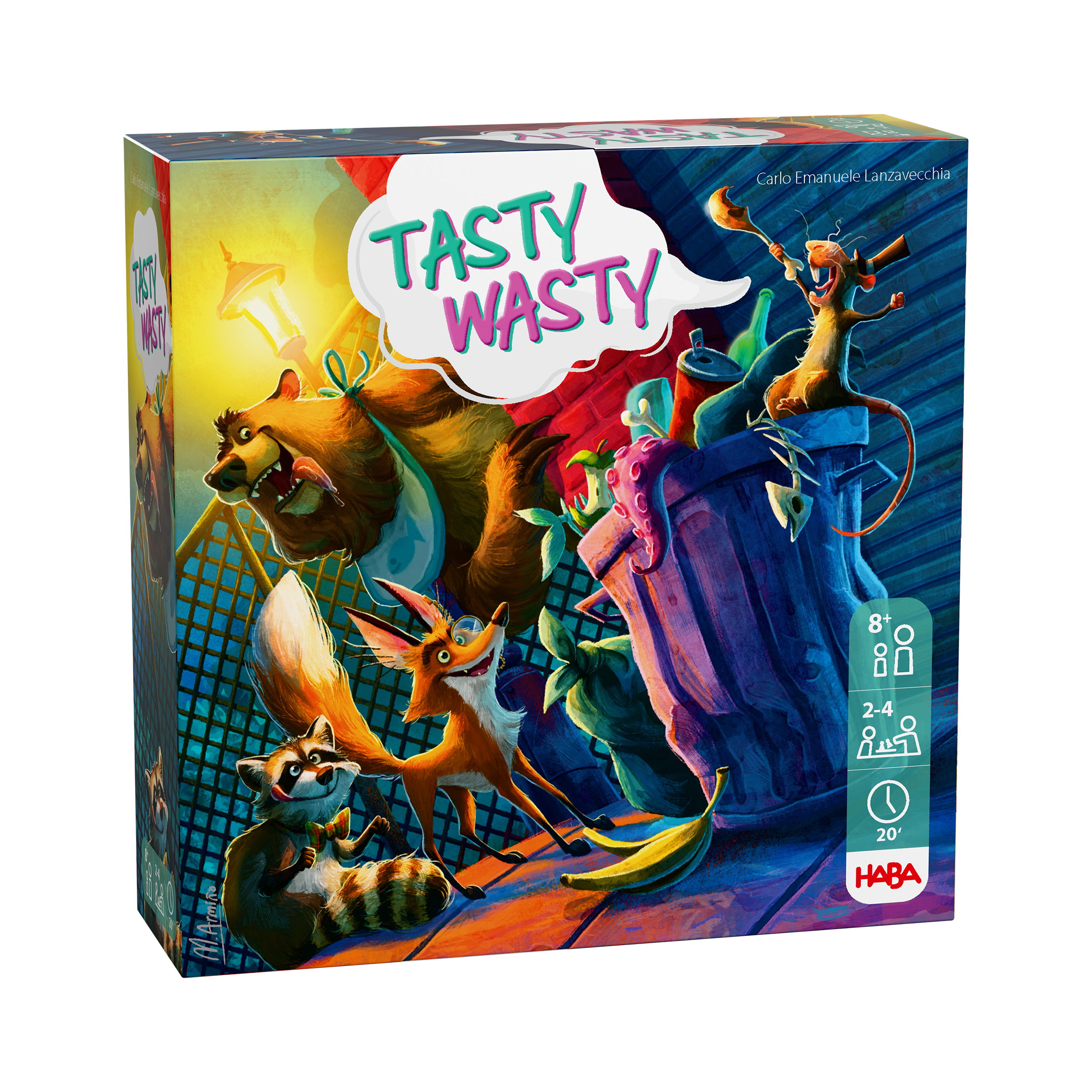 Tasty Wasty kartenspiel, tierbande, labyrinth, würfelspiel, abenteuer