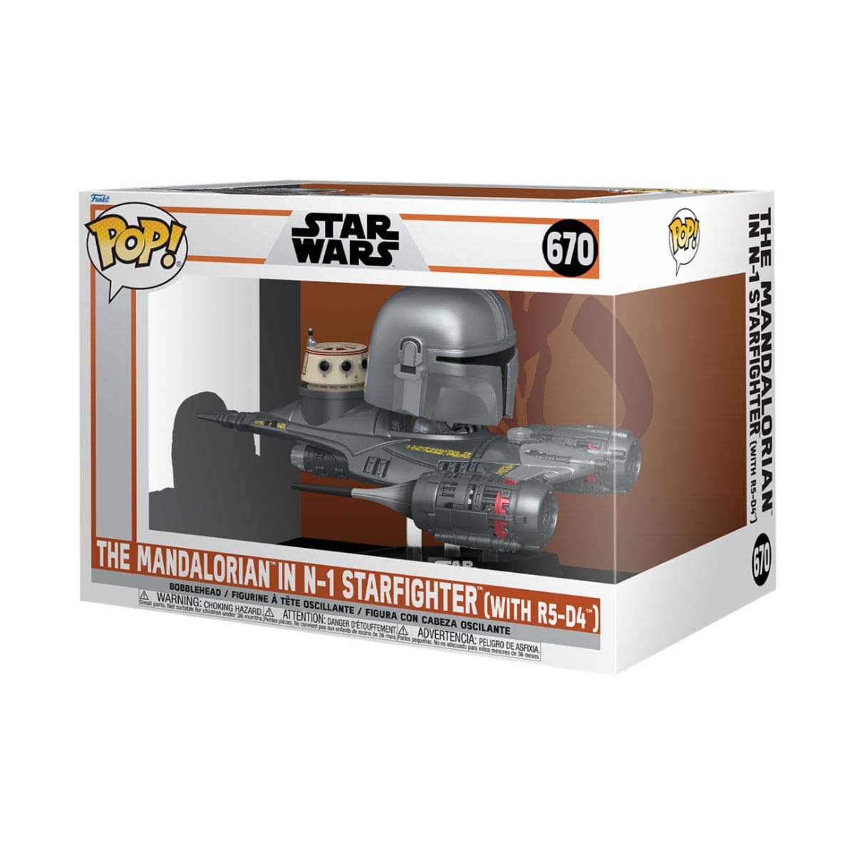 Star Wars: POP Mandalorian in N-1 Starfighter (670) Star Wars: POP Mandalorian in N-1 Starfighter (670)