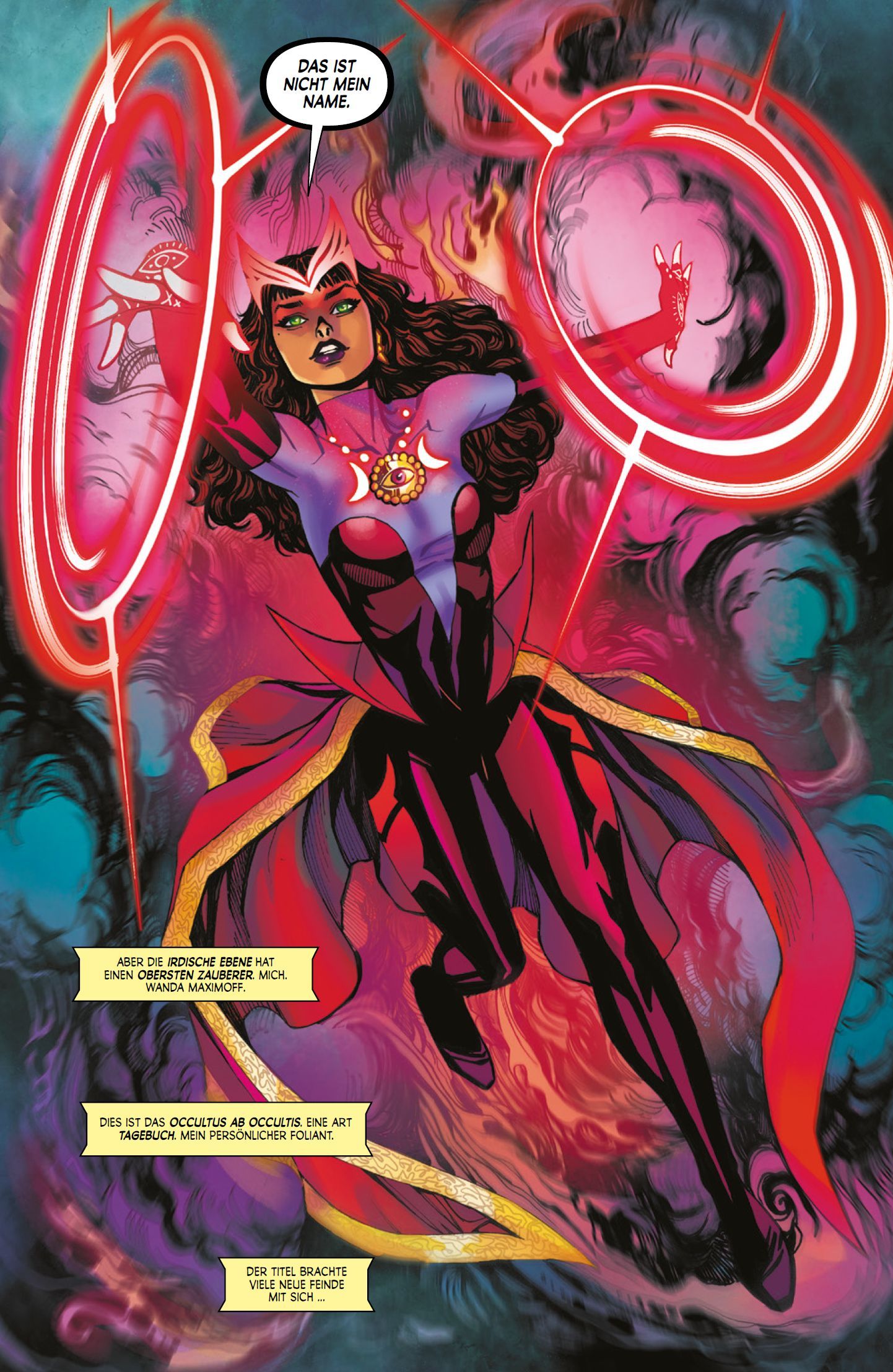 Scarlet Witch: Die oberste Zauberin Bd.1 comic, Heldin, Superheldin, Magie, Cape