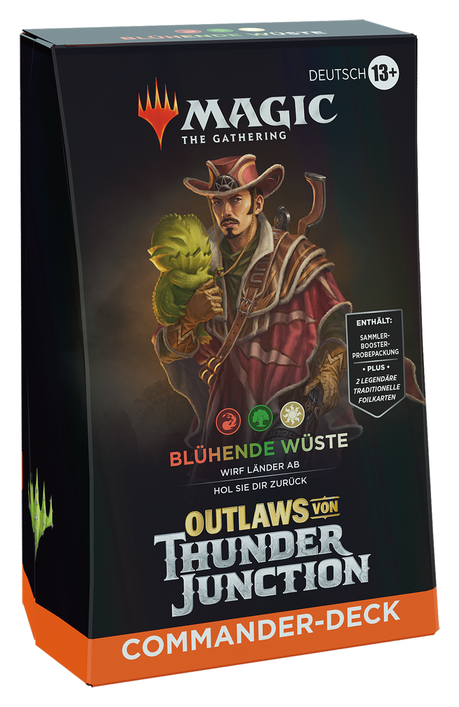Magic CCG dt.: Outlaws von Thunder Junction Commander-Deck "Blühende Wüste"