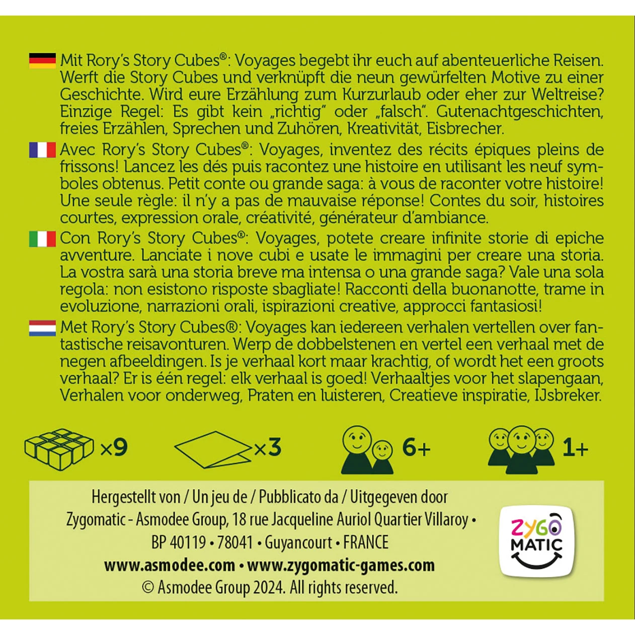 Rory's Story Cubes - Voyages