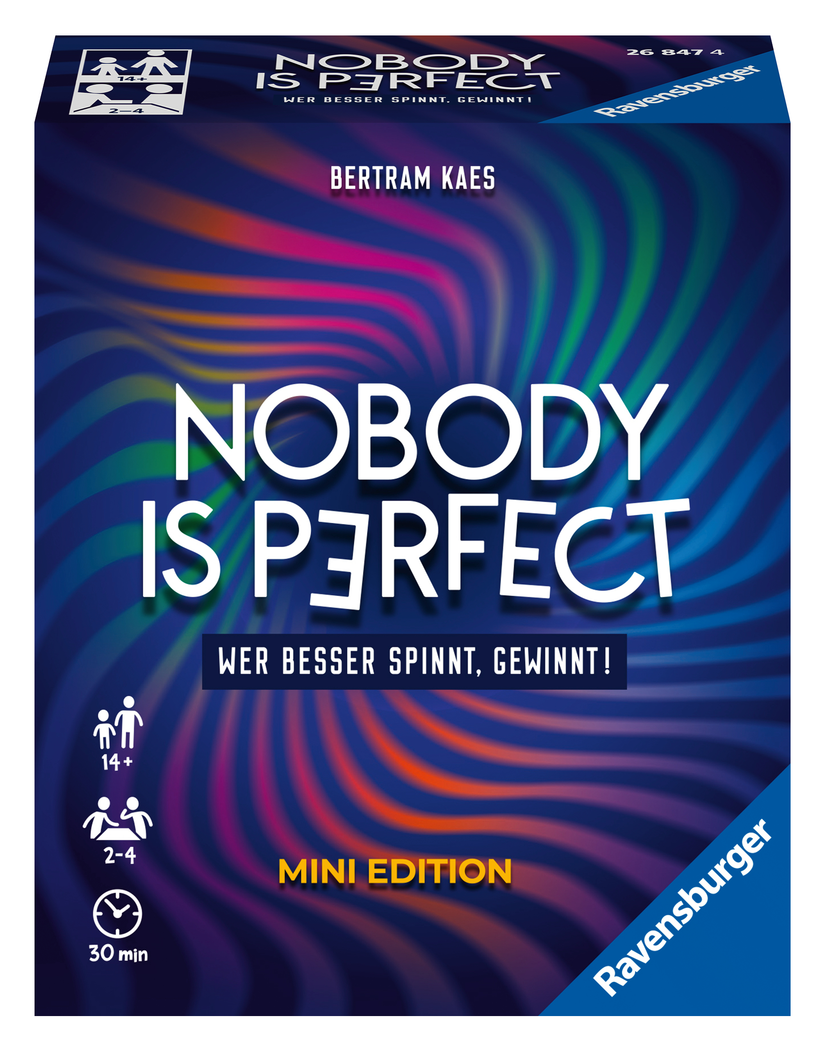 Nobody is Perfect Mini Edition Kobergame, Gesellschaftsspiel, Kartenspiel, Miniedition, Farbenfokus