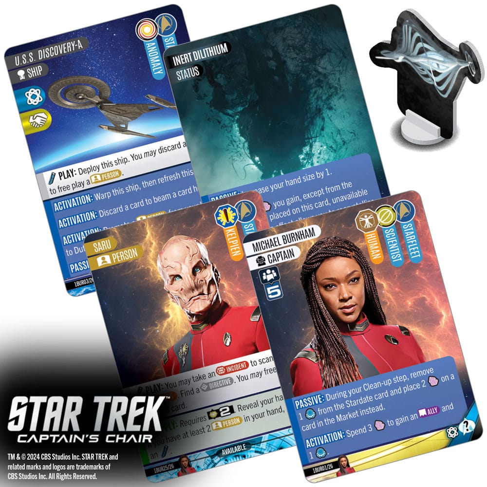 Star Trek: Captains Chair engl. Star Trek Karten, Captain, Außerirdischer, Raumanzug, Karten-Deck