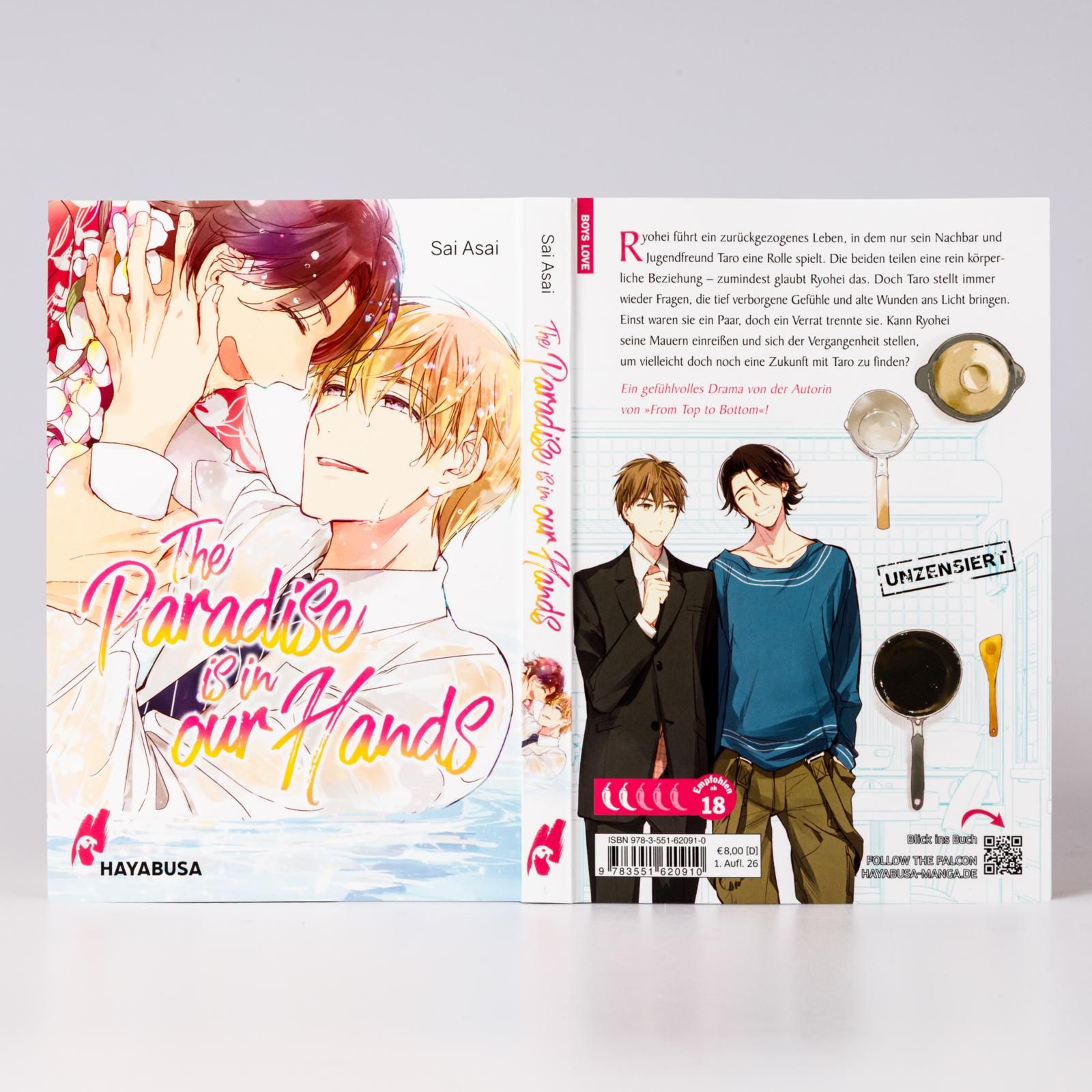 Paradise is in our Hands Manga, Romance, Yaoi, Cover art, Pairing