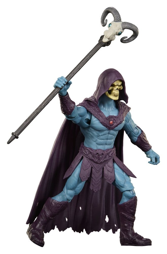 action figur, Skelett, Stab, Kapuze, Rüstung