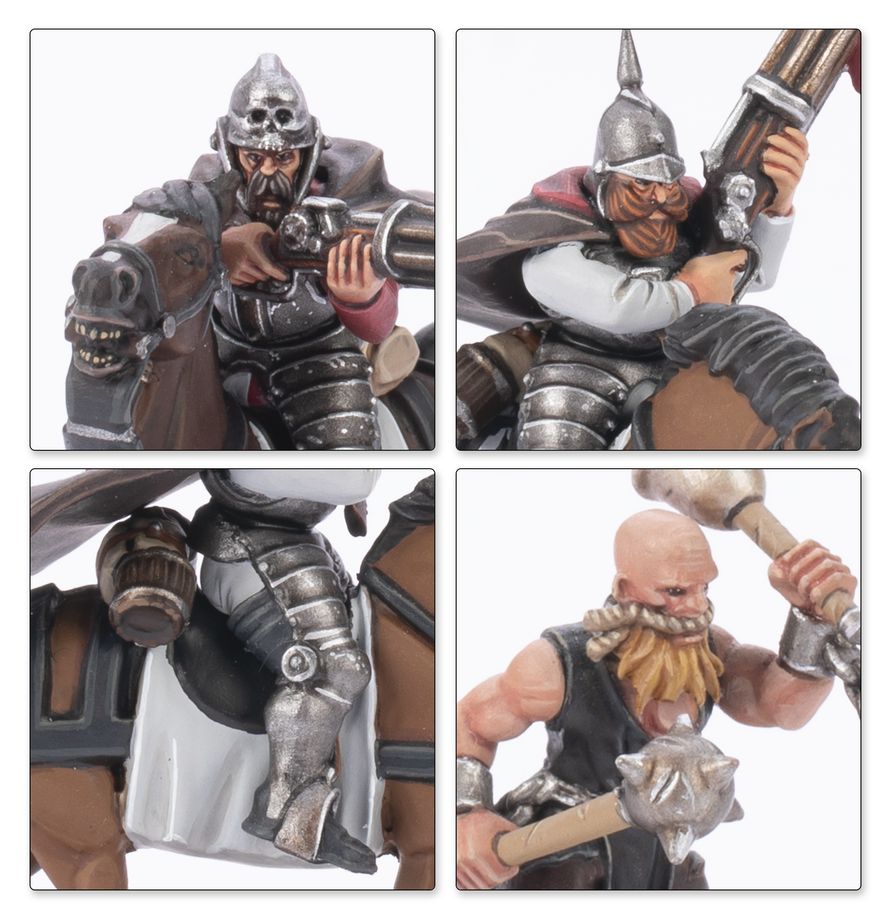 ritter, krieger, pferd, figuren, munition