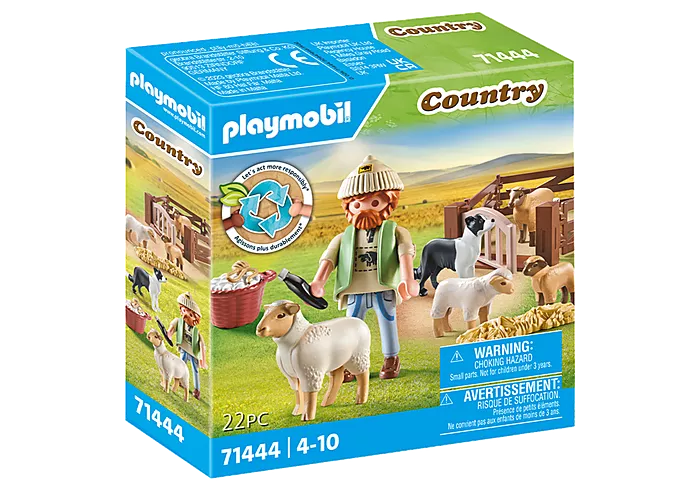 Playmobil: Bauernhof - Junger Schäfer mit Schafen